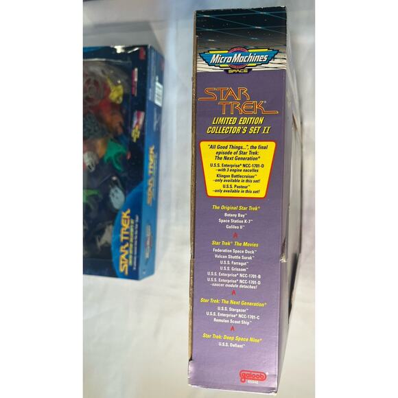 NIB Micro Machines Star Trek Limited Edition Collectors Set 1 2 3 Lot I II III - Picture 14 of 16